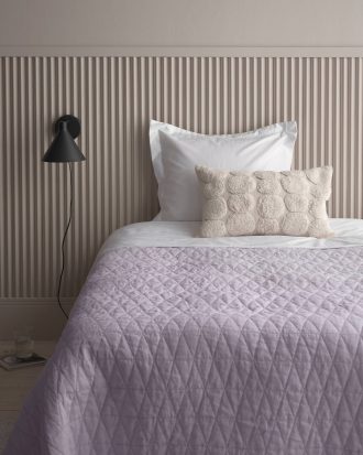 Ellos - Överkast Candice i tvättat lin 260x260 cm - Lila - 260X260