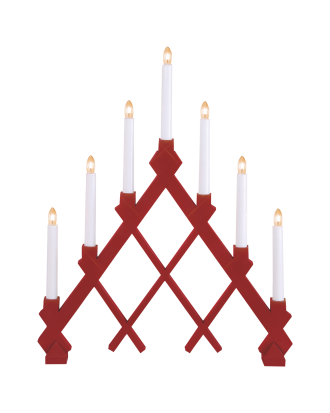 Star Trading - Träljusstake RUT - Röd