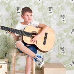 Majvillan - Tapet Bambu - Grå