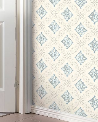 Duro. - Duro Papperstapet Dellen - Blå