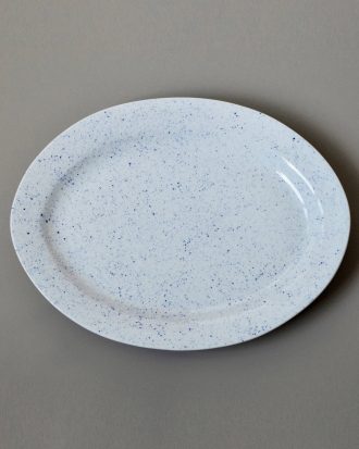 Mimou - Oval tallrik Pure Stain Ø37 cm - Blå