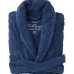 Lexington - Badrock Lexington Original Bathrobe - Blå - 42/44