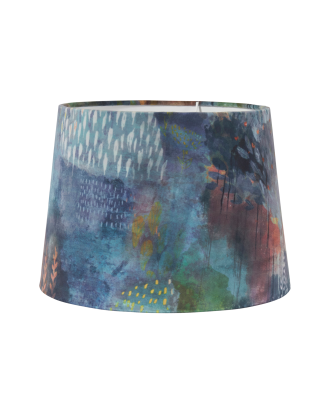 PR Home - Lampskärm Sofia Sammet 30 cm - Blå