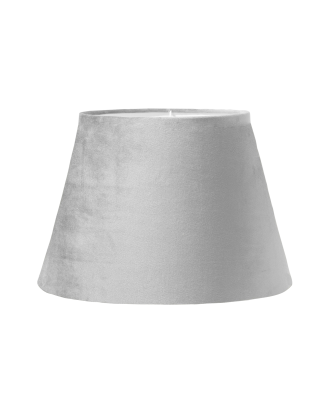 PR Home - Lampskärm Oval Sammet 20 cm - Grå