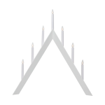 Star Trading - Ljusstake Arrow - Vit