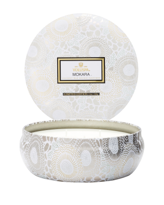 Voluspa - Mokara - 3 Wick Candle in Decorative Tin 40h