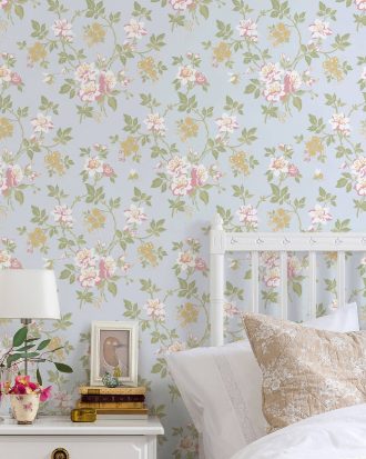 Duro. - Tapet Ester Marias kammare - Blå