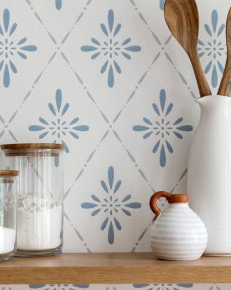 Duro. - Tapet Ljungbacka - Blå