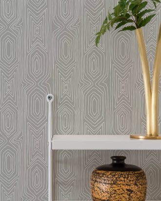 Duro. - Tapet Linjelek - Grå