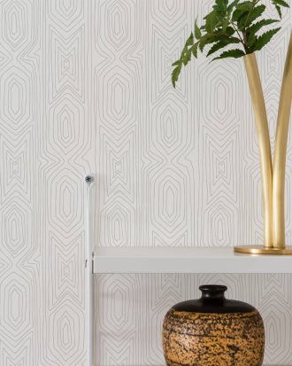 Duro. - Tapet Linjelek - Silver