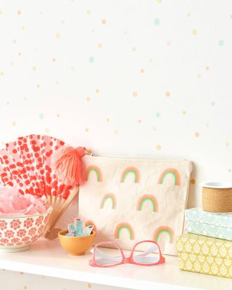 Majvillan - Tapet Stardust - Vit