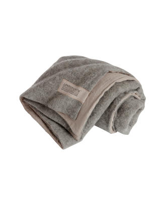 Lovely Linen - Pläd Double - Grå - 140X220