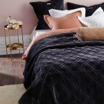 Staycation - Överkast Tender i sammet - Svart - 180X260