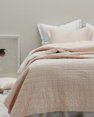 Ellos - Överkast Ima i sammet - Rosa - 260X260