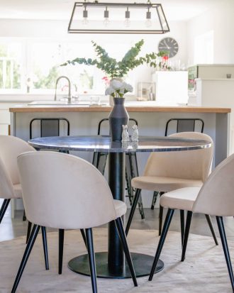 Venture Home - Matgrupp Espolla bord och 4 st Valleta stolar - Natur