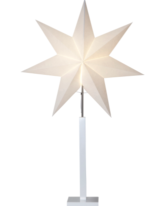 Star Trading - Stjärna på fot Karo 100 cm - Vit