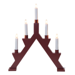 Star Trading - Ljusstake Zack 5 L - Röd