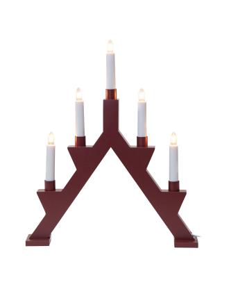 Star Trading - Ljusstake Zack 5 L - Röd