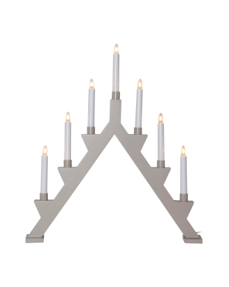 Star Trading - Ljusstake Zack 7 L - Grå