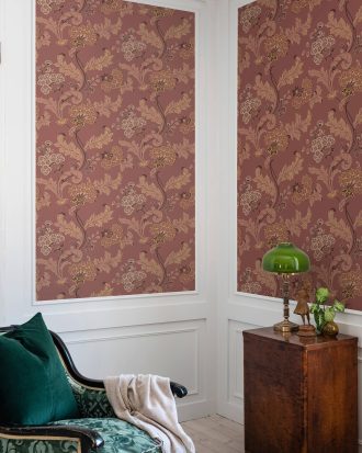 Duro. - Tapet Lydias gård - Röd