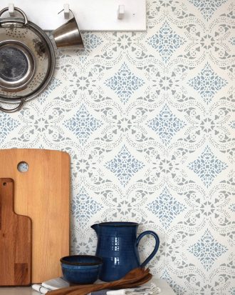 Duro. - Tapet Dahlströmskagården - Blå