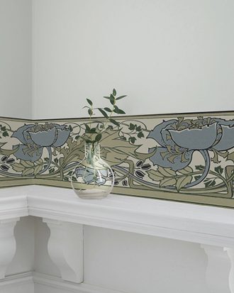 Duro. - Tapetbård Värmlands Säby - Blå