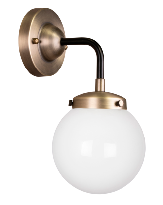 Globen Lighting - Vägglampa Alley 1 IP44 - Mässing