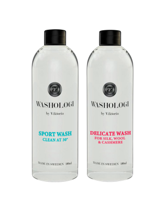 Washologi - Travelkit Sport wash & Delicate wash 100 ml - Vit