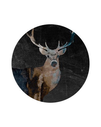 Malerifabrikken - Tavla Deerly Dark - Brun - 90X90