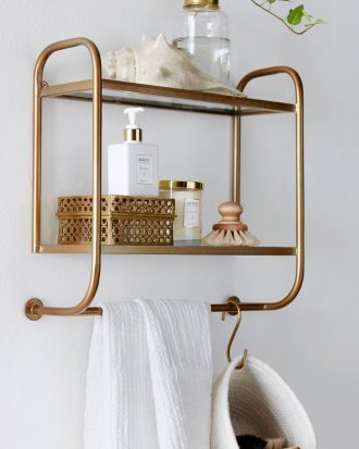 Ellos - Vägghylla Thelma - Mässing