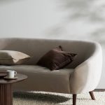 Ellos - Soffa Codrian 3-sits i sammet - Natur