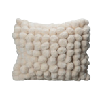 Byon - Kudde Pom Pom - Vit - 45X45