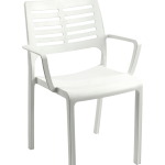 Brafab - Stapelstol Alisei, 4-pack - Vit