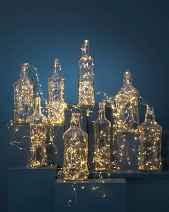 Star Trading - Ljusslinga Dew Dropt Varmvit - Silver