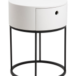 NORDFORM - Sängbord Rufus - Vit