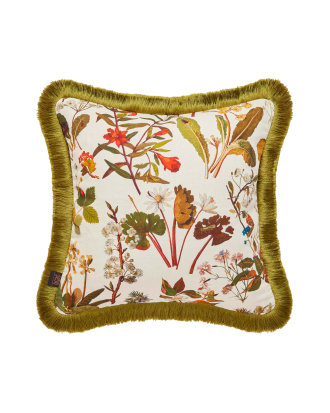 House of Hackney - Kudde HERBARIUM Medium Fringed - Natur - 45X45