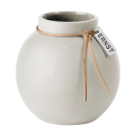 ERNST - Vas stengods rund, liten - Vit
