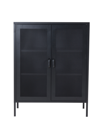 Venture Home - Lågt Vitrinskåp Malmby - Svart