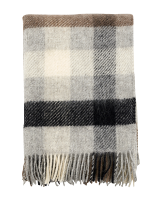 Klippan Yllefabrik - Pläd Gotland Multi - Grå - 130X200