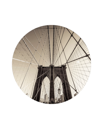 Malerifabrikken - Tavla Cross Manhattan - Beige - 90X90