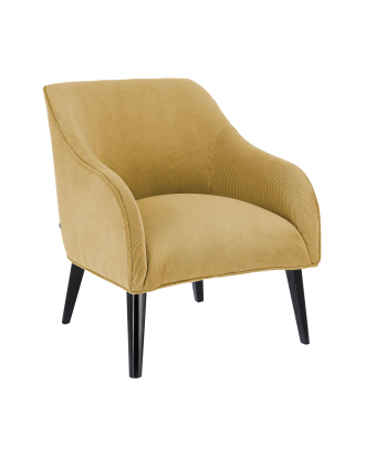 Kave Home - Fåtölj Bobly - Gul