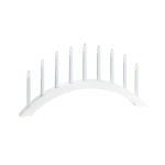 Markslöjd - ATLE Adventsljusstake 9L - Vit