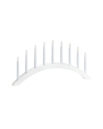 Markslöjd - ATLE Adventsljusstake 9L - Vit
