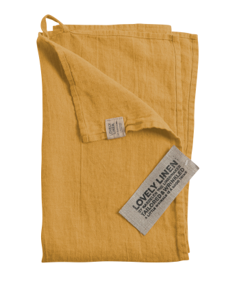 Lovely Linen - Lovely Kökshandduk - Gul - 45X70