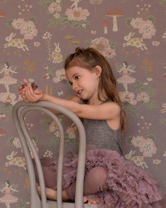 Majvillan - Tapet Old garden - Lila