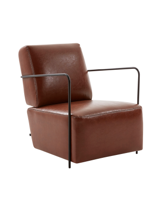 Kave Home - Fåtölj Gamer - Brun