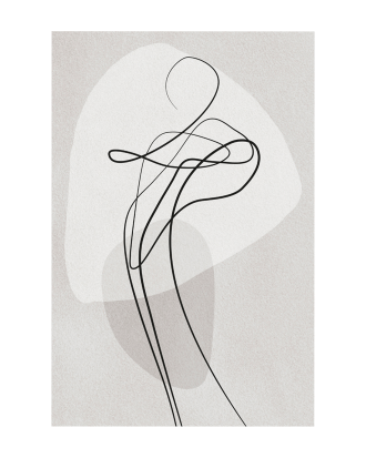 Malerifabrikken - Poster Shape of you 3 - Grå - 70X100