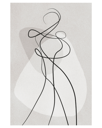 Malerifabrikken - Poster Shape of you 4 - Grå - 70X100