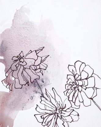 Malerifabrikken - Poster Soft Flower 2 - Vit - 70X100