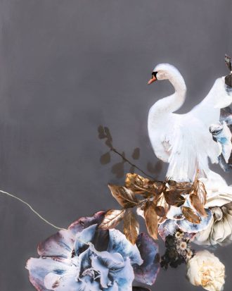 Malerifabrikken - Poster Swan Gold 1 - Grå - 70X100